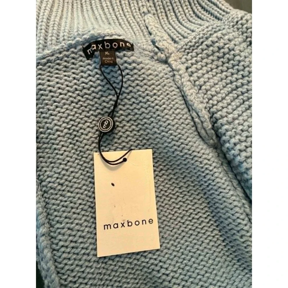 Christian Cowan x maxbone Feather Jumper Pet Dog Sweater XL Light Blue Ostrich